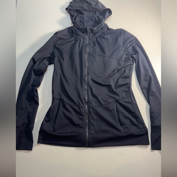 Fabletics Black Hooded Zip-Up Jacket
Black Size L - Picture 2 of 3